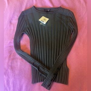 ⚡️NWT Topshop grey ribbed top US size 8